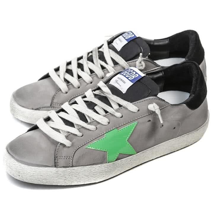 Golden Goose Grey with Green Star 7