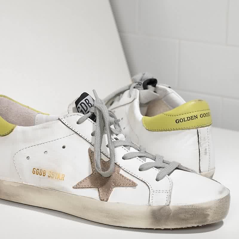 Golden Goose Sneakers Super Star IN Pelle E Stella IN Camoscio white wasabi 4