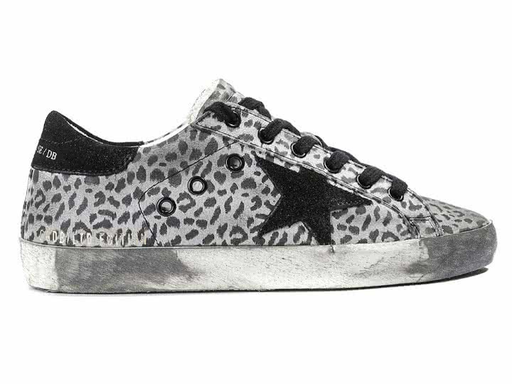 Golden Goose Super Star Sneaker in Leather With Suede Star white leopard eagle 1