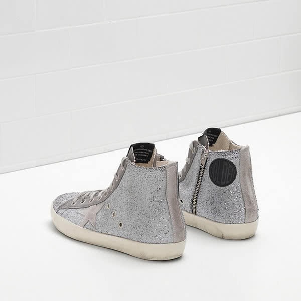 Golden Goose FRANCY Sneakers G30WS591.A45 Glitter-Coated Calf With Matte Effect 4