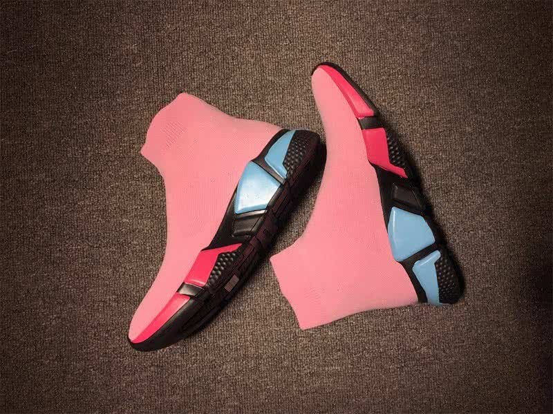 Balenciaga Speed Sock Boots Pink Blue Red 5