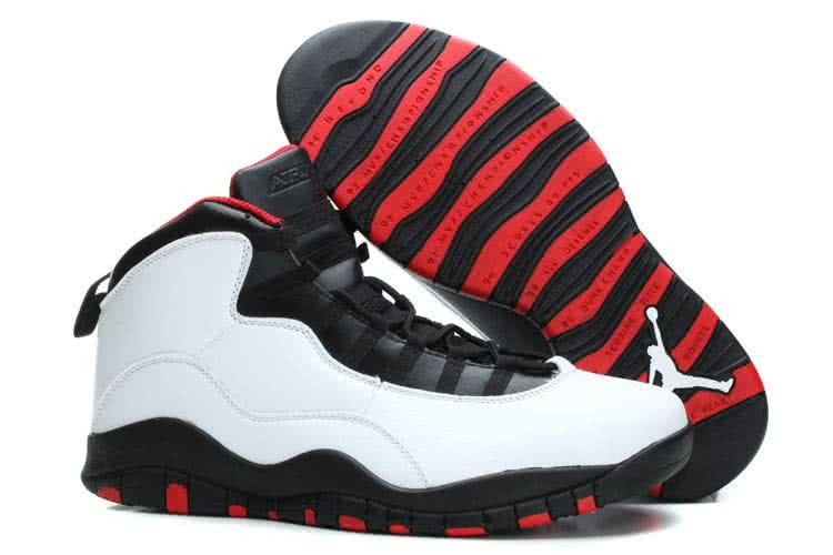 Air Jordan 10 White Black Red Super Size Men 3