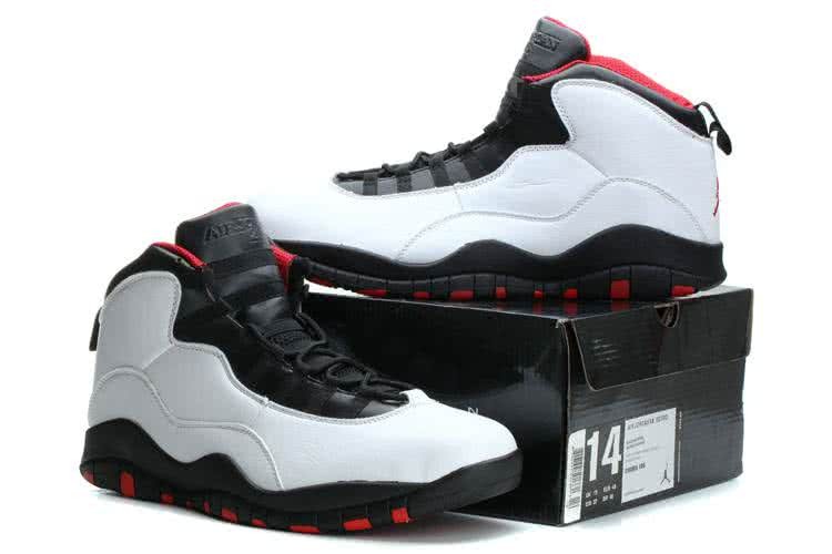 Air Jordan 10 White Black Red Super Size Men 5