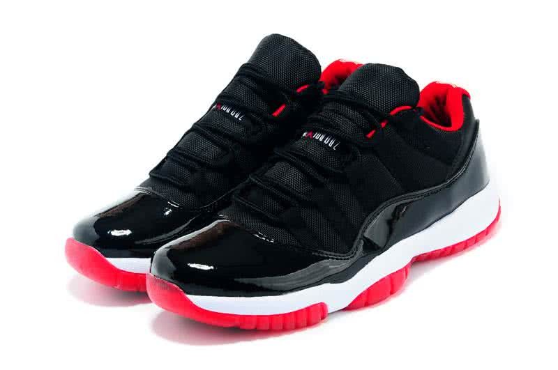Air Jordan 11 Low Top Black Red White Super Size Men 4