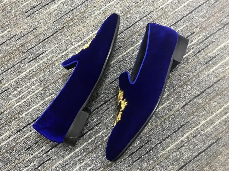 Dolce&Gabbana Leather Shoes Purple suede Grey inside Golden fabric front Women 5