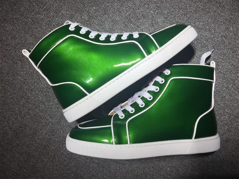 christian louboutin leather Green Sneakers Men Women 2