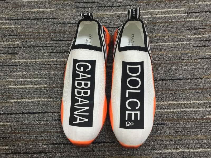 Dolce&Gabbana  3008 Beige cotton Orange fluorescent leather sole Men and Women 3