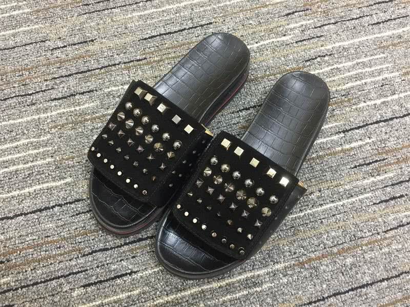 Christian louboutin sandal slippers Black Men Women 1