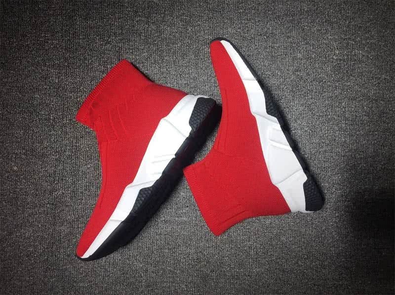 Balenciaga Speed Sock Boots Red 6