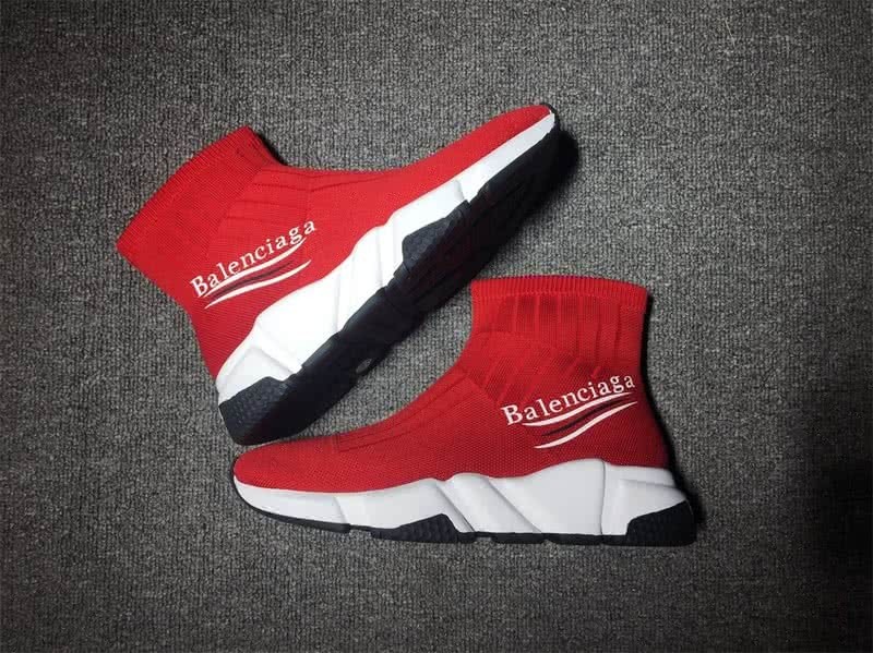 Balenciaga Speed Sock Boots Red 9