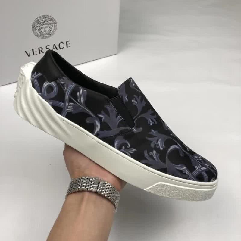 Versace Quality Loafers Classic Non-slip Design Black Men 4
