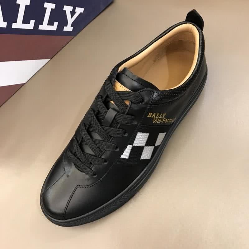 Bally Fashion Sports Shoes Cowhide White And Black Men 5