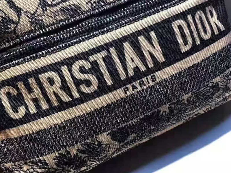 Dior Oblique With Christian Logo Backpack Lion Black 6