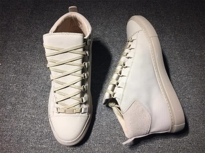 Balenciaga Classic High Top Sneakers White With Number 5