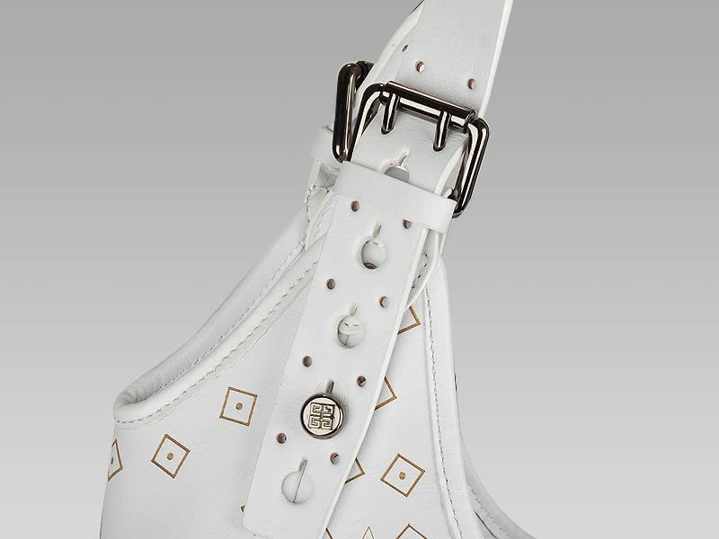 Givenchy New Sacca Medium Perfo White Leather With Bandana Motif 6