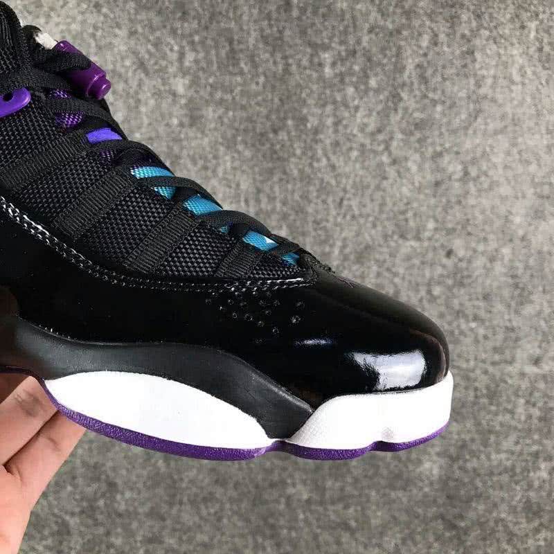 Air Jordan 13 Black White Purple And Blue Women 6