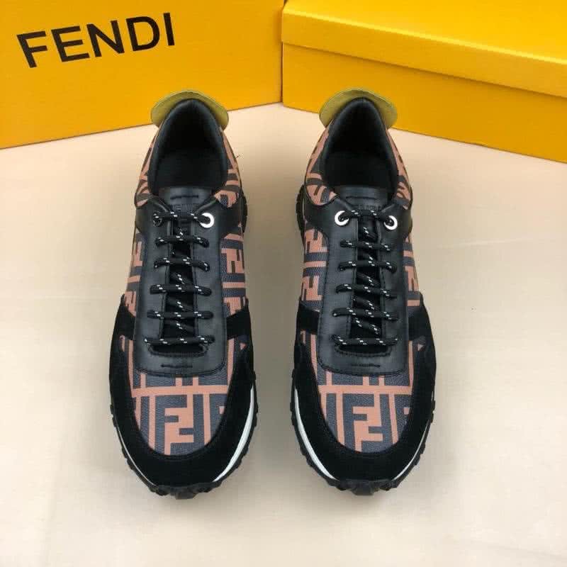Fendi Sneakers Black Pink And Yellow Men 2