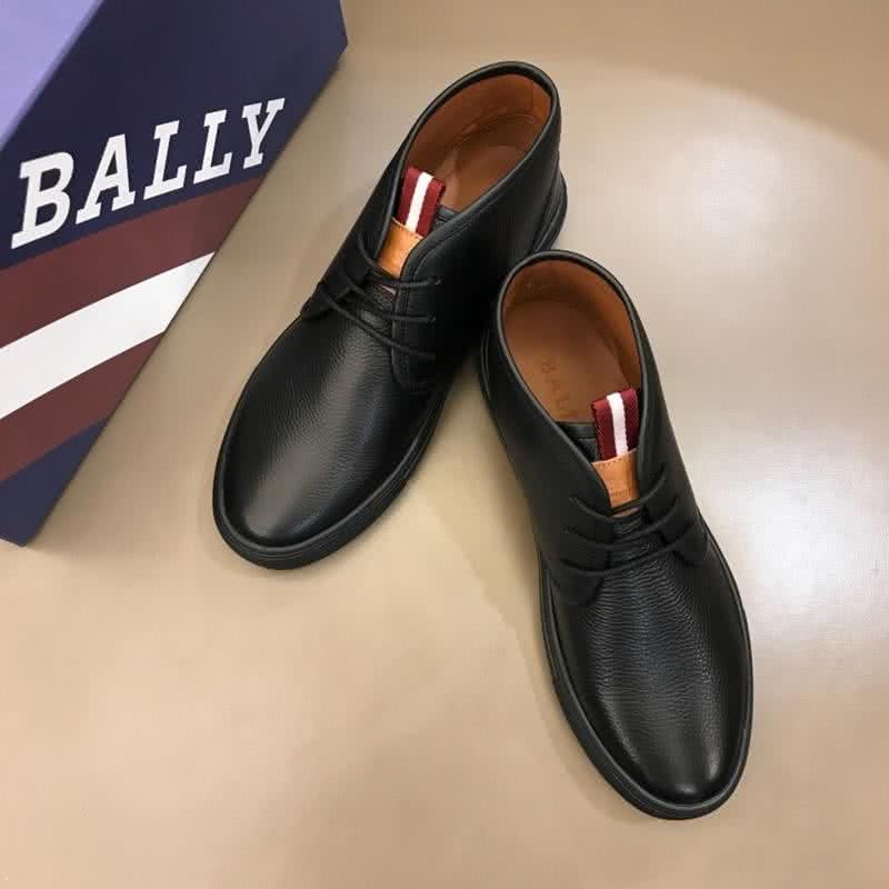 Bally Fashion Leather Shoes Cowhide Black Men 3