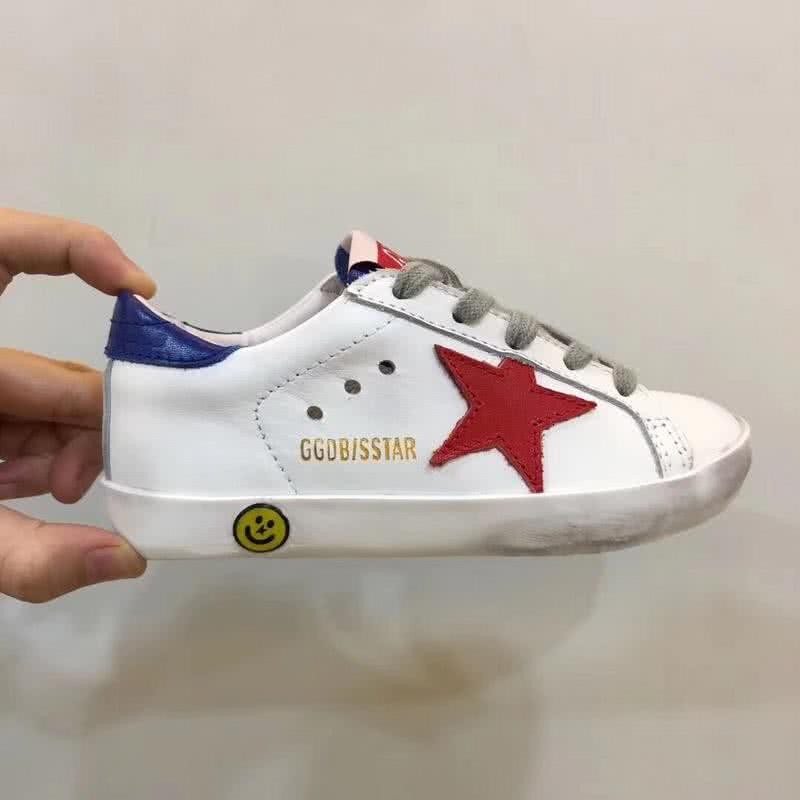 Golden Goose∕GGDB Kids Superstar Sneaker Antique style White and Red star 2